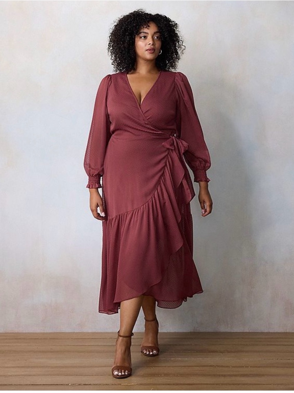 NEW…LC Lauren Conrad Wrap Midi Dress